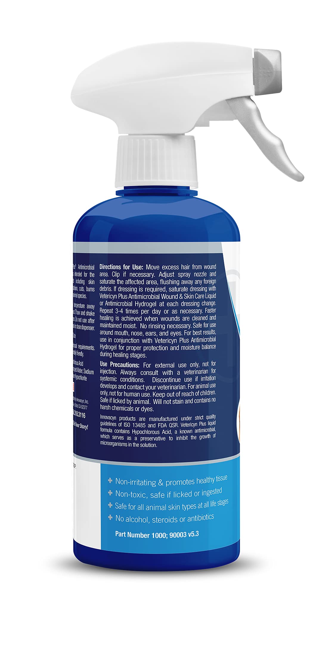 Vetericyn Plus Horse Wound Care Spray - 16oz for Equine Healing & Skin Repair | Fast Wound Cleaning & Itch Relief for Horses