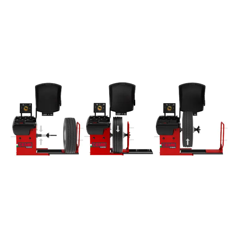 Cemb C350 Heavy Duty Truck Wheel Balancer - Professional Video Diagnostic Wheel Balancing Machine for Commercial Vehicles & Fleet Maintenance (Ideal for Truck Shops, Auto Repair Centers & Fleet Services)