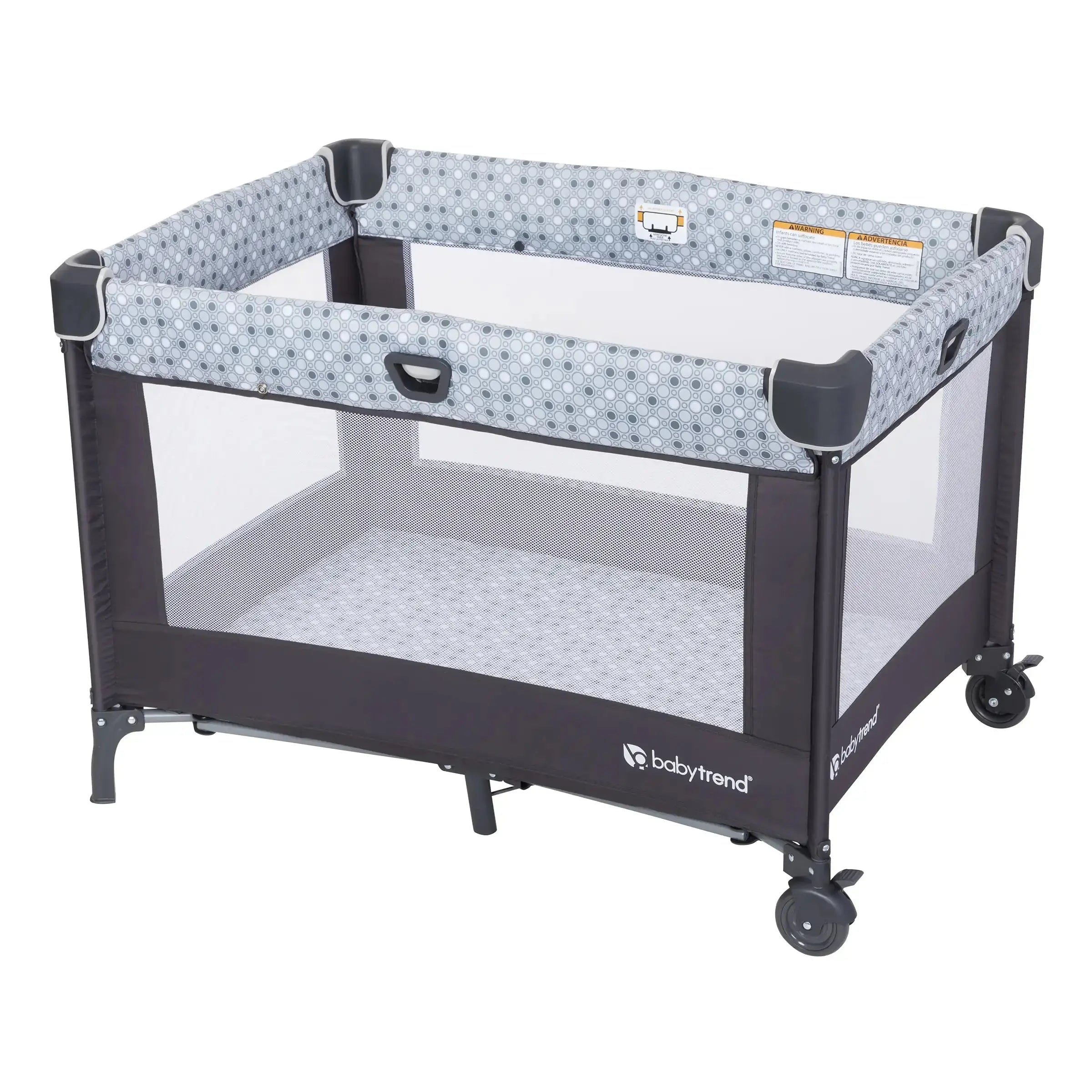 Portable Baby Playard with Rocking Cradle - Lightweight Nursery Den Playpen for Newborns & Toddlers - Perfect for Home, Travel & Daycare Use