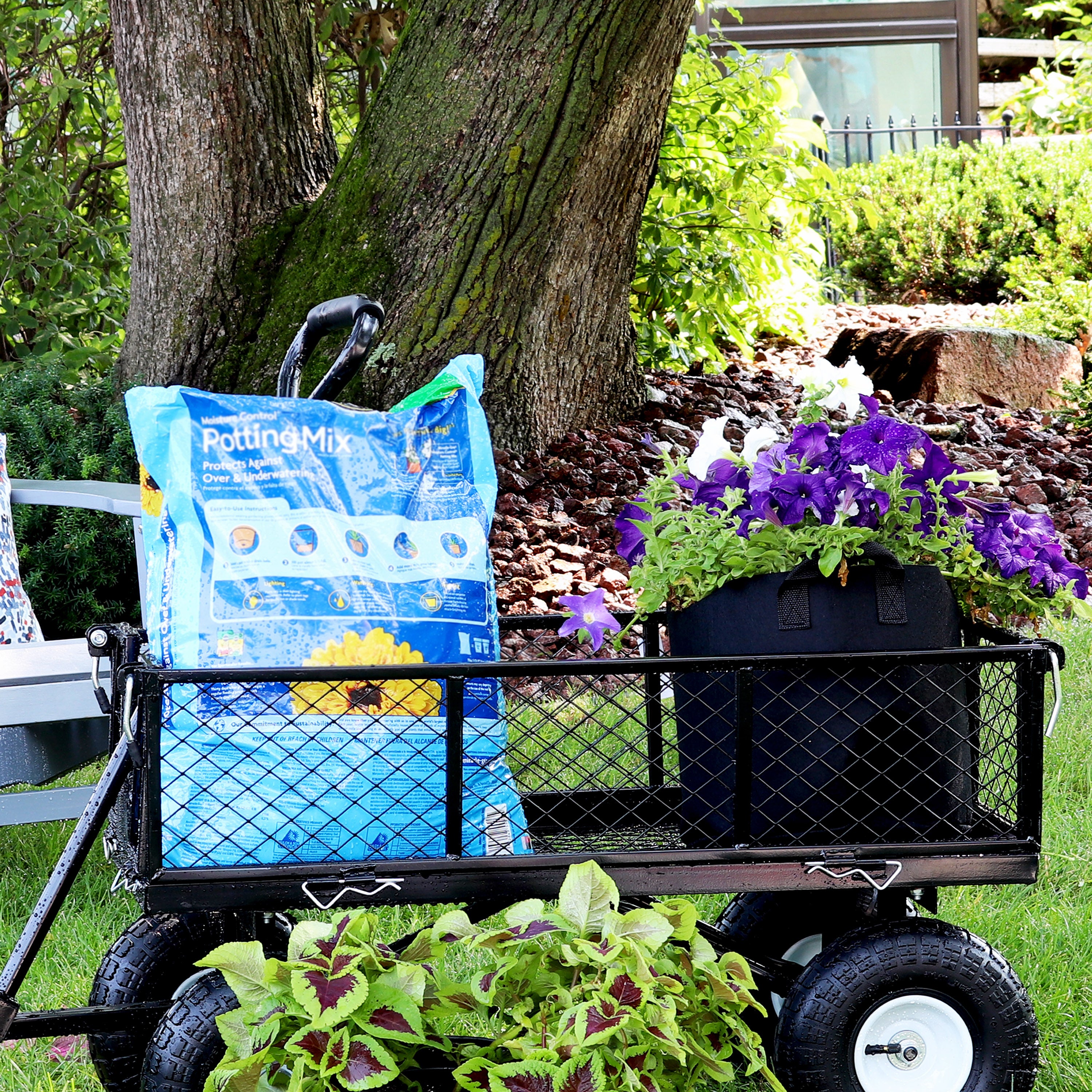 Premium Black Garden Grow Bags for Vegetables & Plants - Heavy Duty Fabric Pots with Reinforced Handles - Ideal for Raised Beds, Container Gardening & Urban Farming
