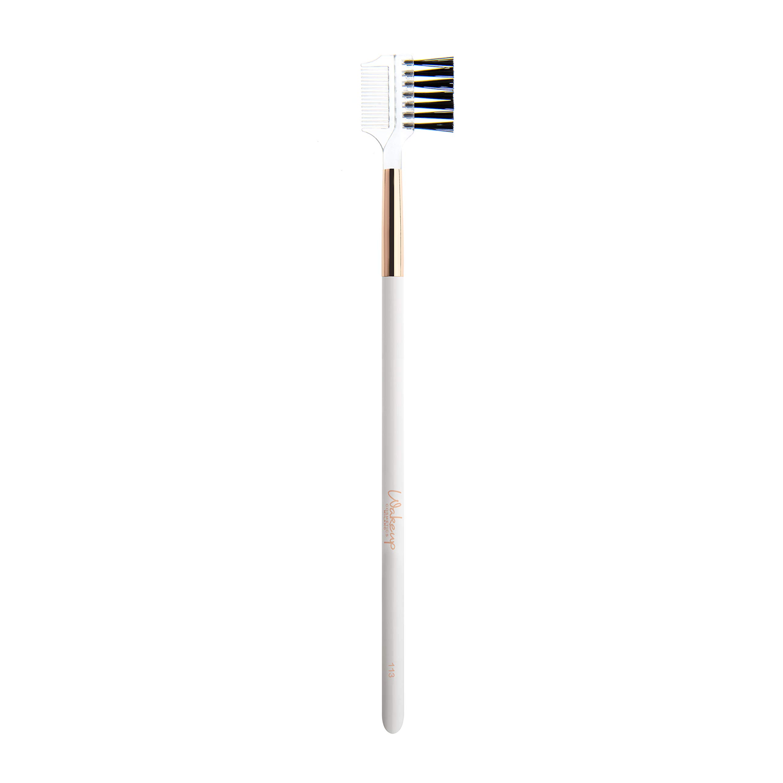 Wakeup Cosmetics Eyelash & Eyebrow Comb #113 – Perfect for Grooming, Styling & Applying Mascara – Ideal for Home & Professional Salon Use