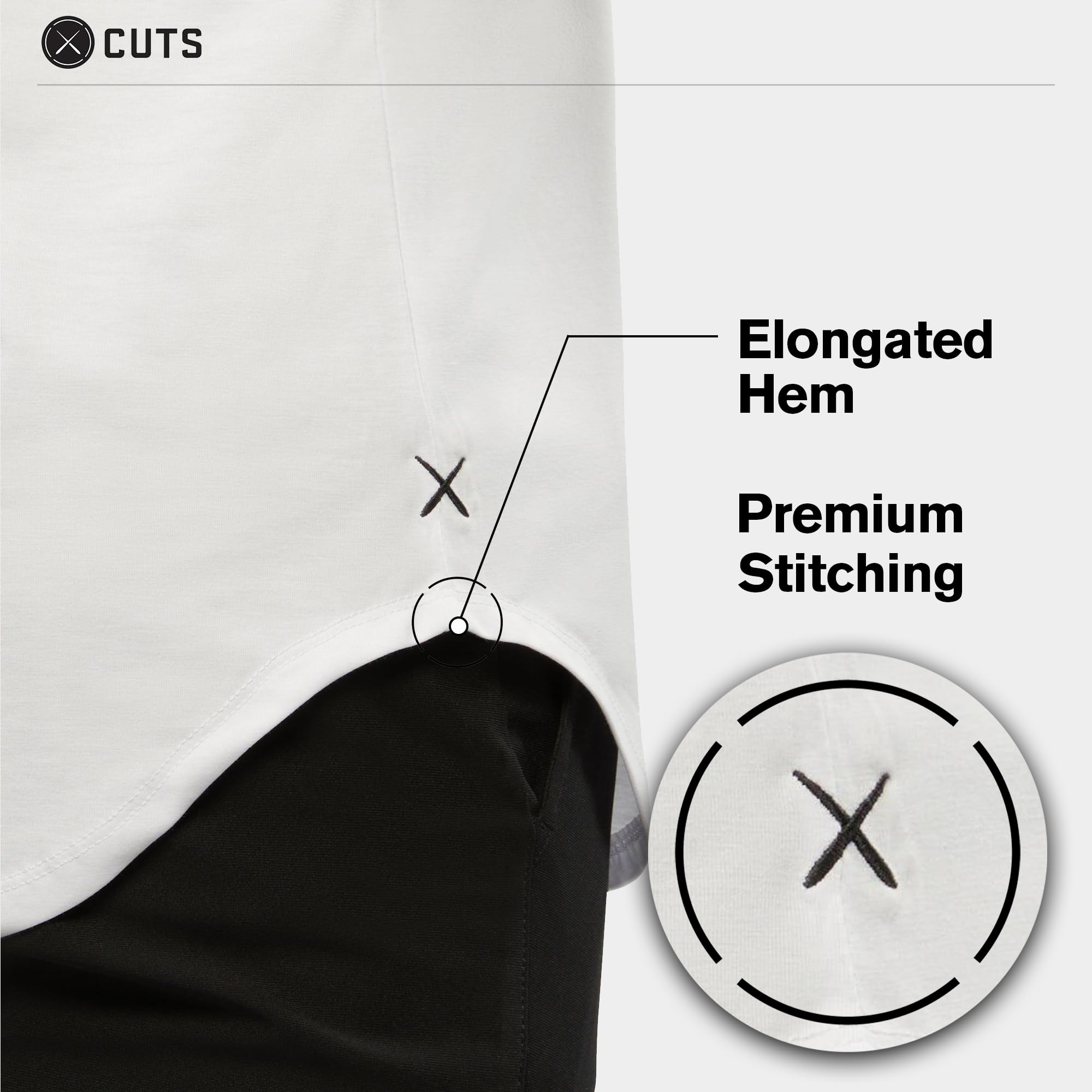 Premium Men's Casual Short Sleeve T-Shirt - Soft AO Crew Neck Tee with Classic Elongated Hem | PYCA Pro Comfort Fabric | Perfect for Everyday Wear, Gym & Street Style