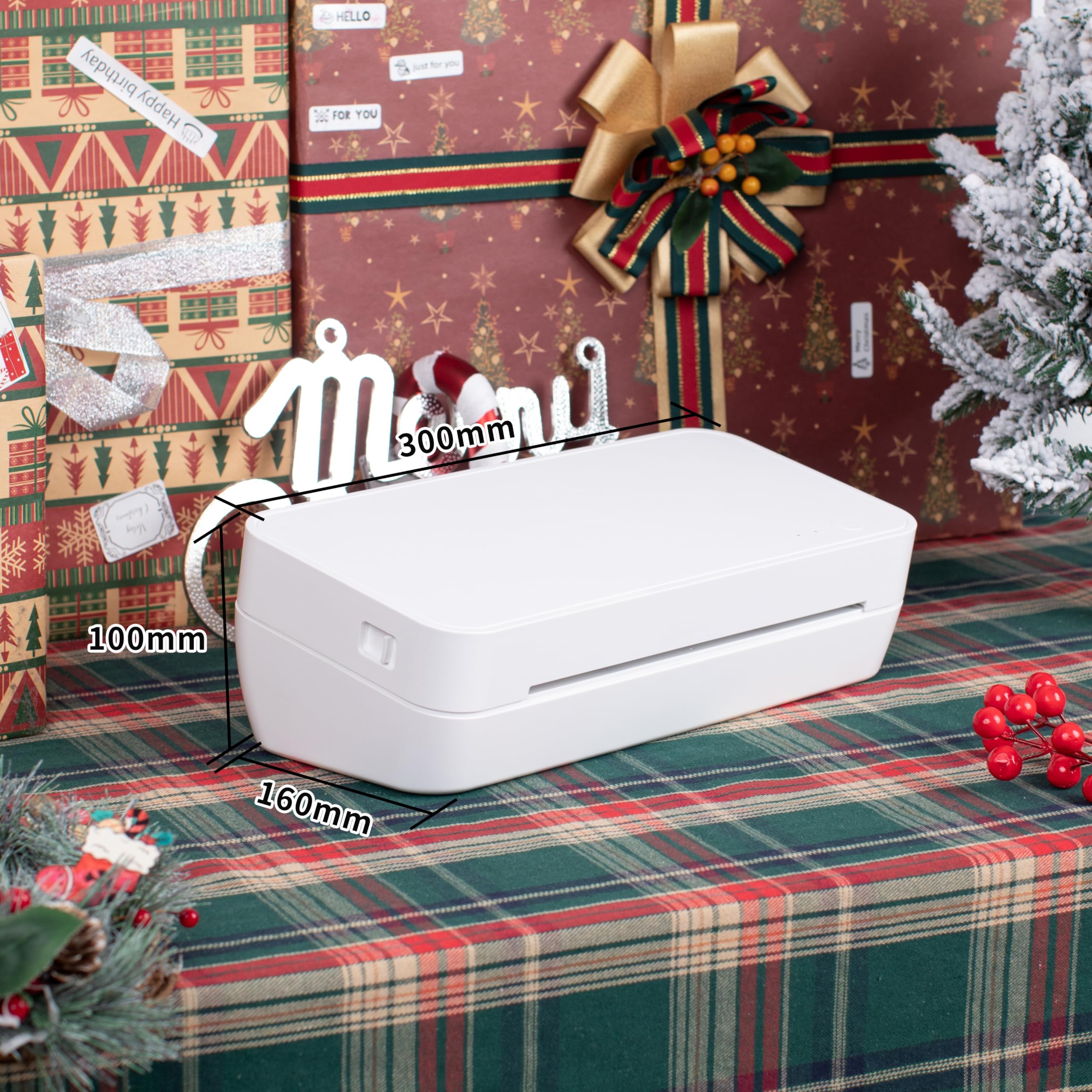 Phomemo S821 Wireless Thermal Printer - Inkless, Compact WiFi Printer for 8.5