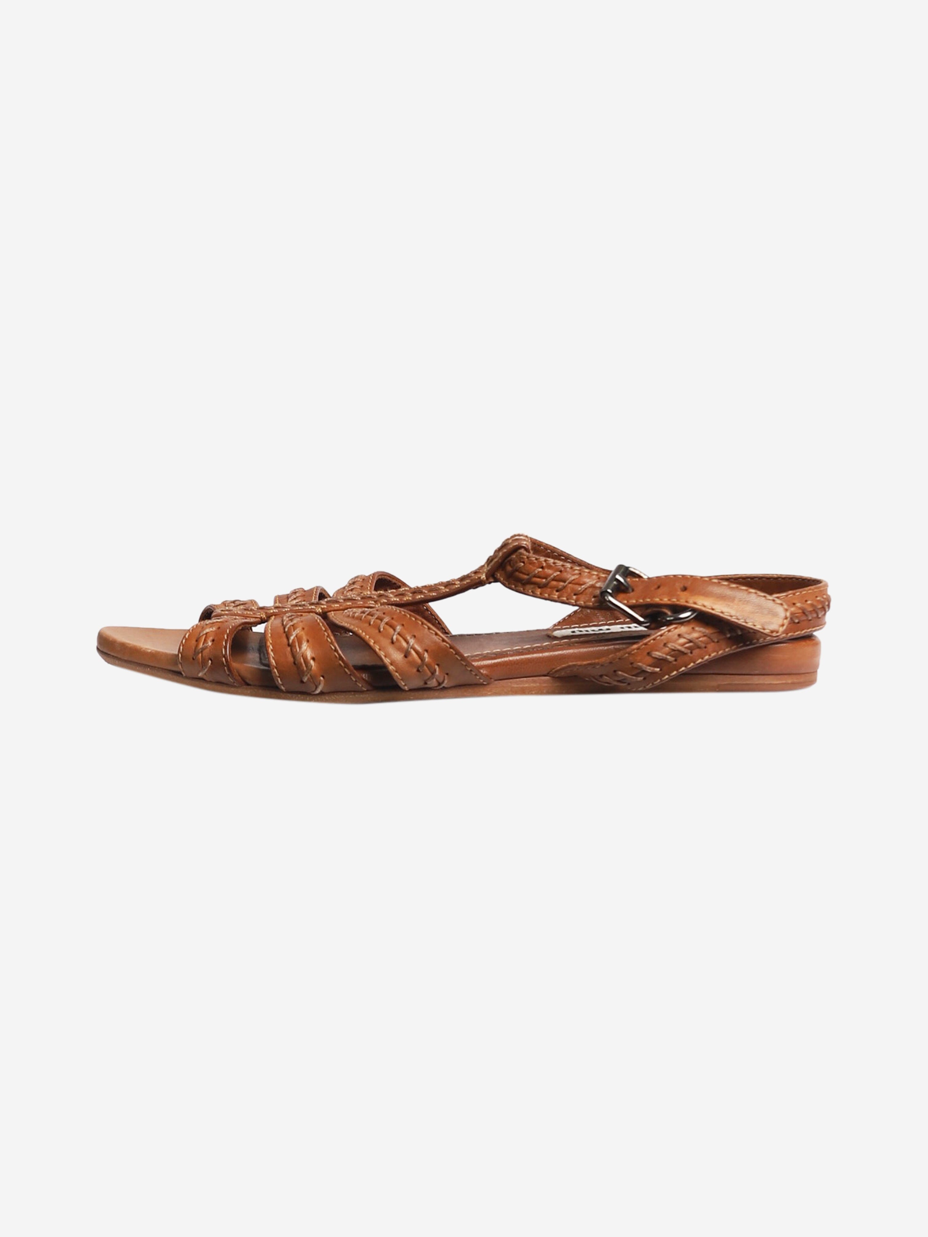 Stylish Brown Strappy Open Toe Sandals for Women - Comfortable Summer Beach Walking Shoes | Perfect for Vacations, Outings & Casual Wear