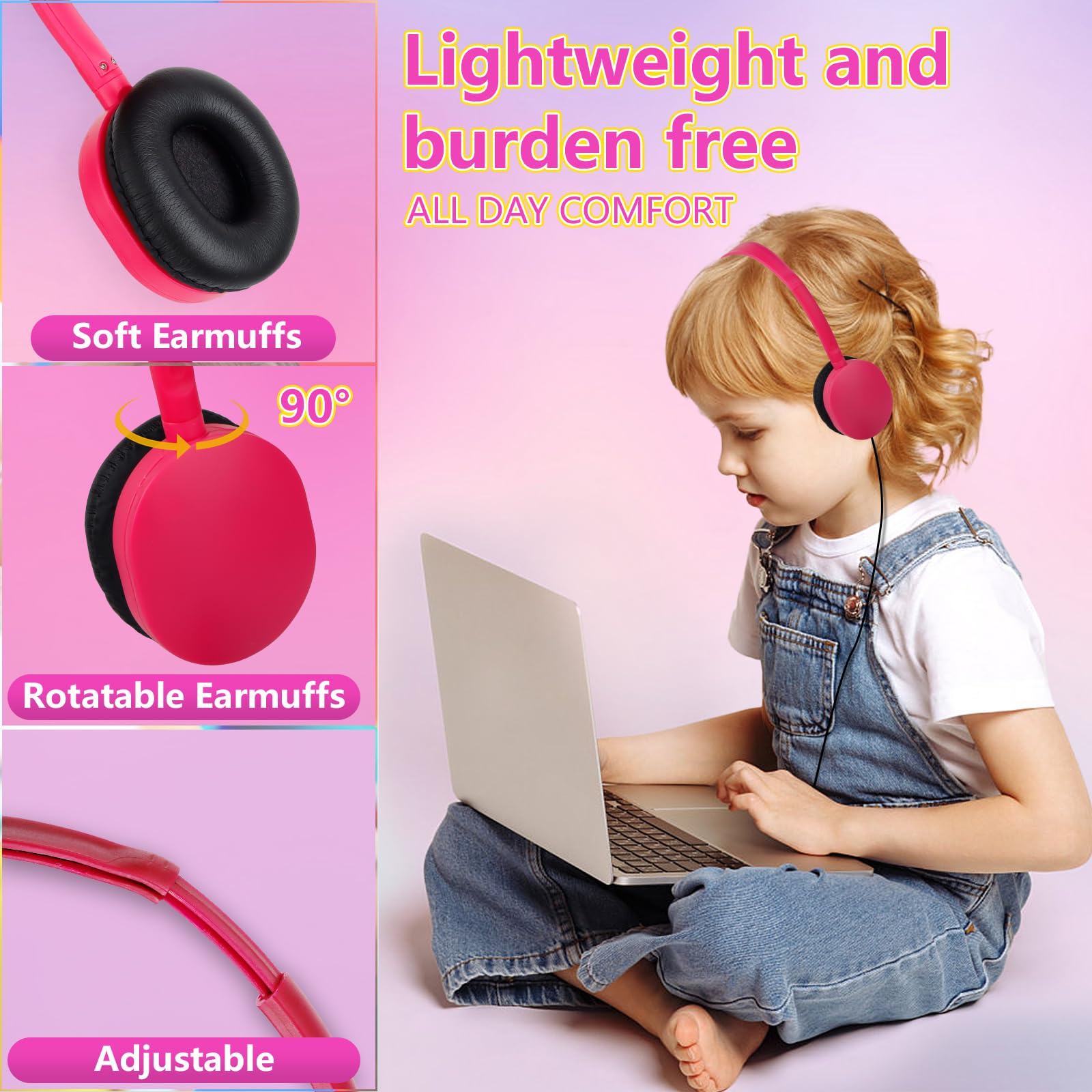 **15 Pack Kids Headphones Bulk - Noise Cancelling Classroom Headphones for Students, Boys, Girls, Teens & Adults - Multi Color Wired Earphones for School, Computer, Online Learning & Home Use**