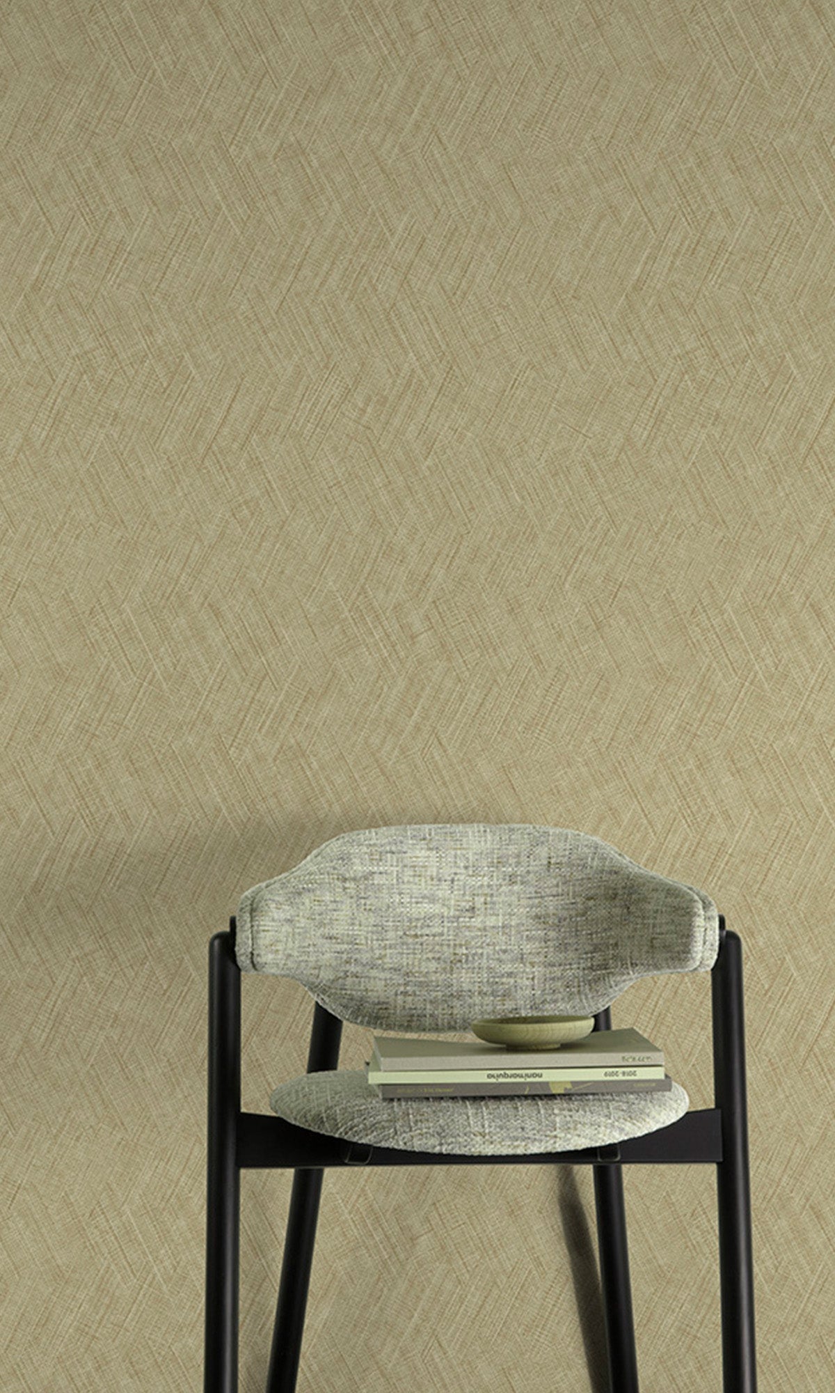 Bungalow Taupe Straw Weave Wallpaper R9819 - Textured Natural Fiber Wall Covering for Boho Chic Bedroom, Living Room & Home Office Decor