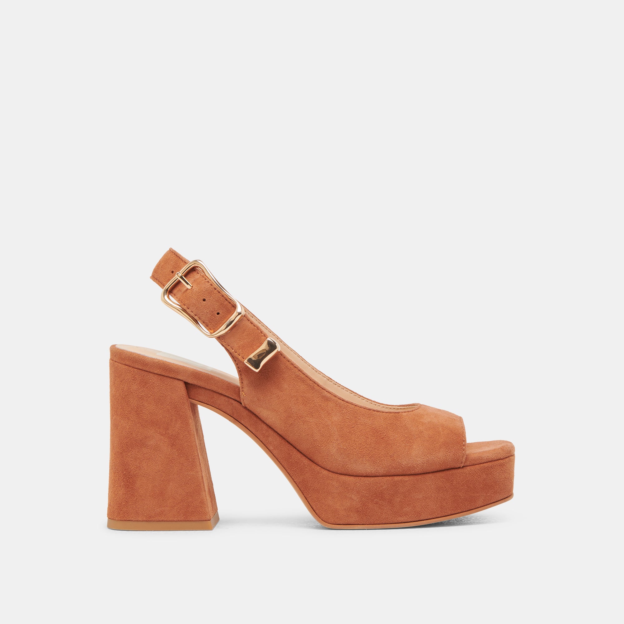 FLORES Women's Caramel Suede High Heels - Elegant Pointed Toe Pumps for Weddings, Parties & Office Wear