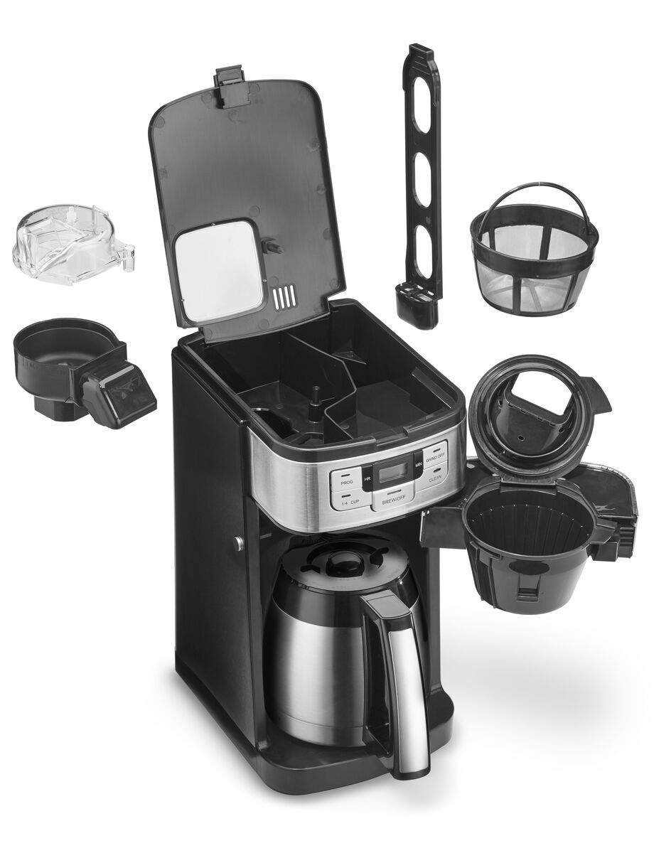 Cuisinart DCC-450 Automatic Grind & Brew 10-Cup Coffee Maker - Freshly Ground Coffee with Programmable Timer - Perfect for Home, Office & Breakfast Nook