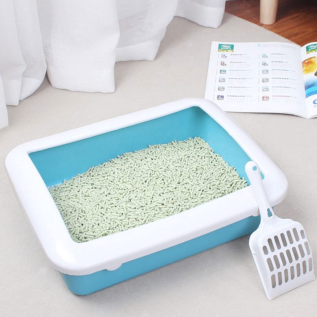 Premium Semi-Enclosed Cat Litter Box - Detachable, Splash-Proof Kitten Potty with Sanitary Design | Ideal for Small Spaces & Multi-Cat Homes | Cat Toilet Supplies (Size A)