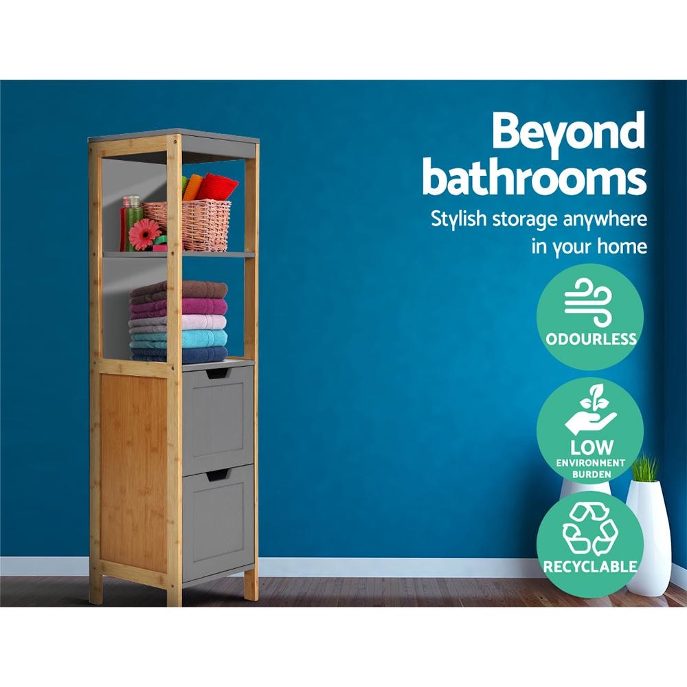Tall Bathroom Storage Cabinet with Shelves - 45
