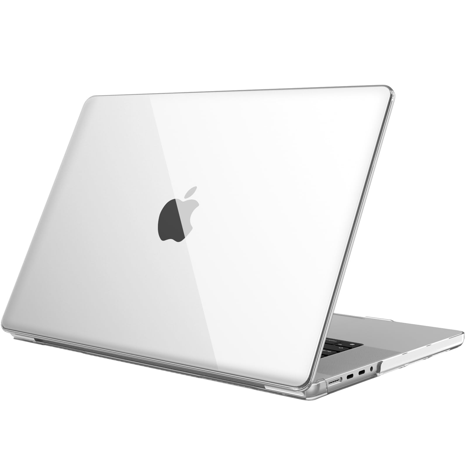 Fintie Crystal Clear Hard Shell Protective Case for MacBook Pro 16 Inch (2021-2024 Models A2485/A2780/A2991/A3186/A3403) - Compatible with M1/M2/M3/M4 Pro/Max Chip - Slim Snap-On Cover for Work, Travel & School