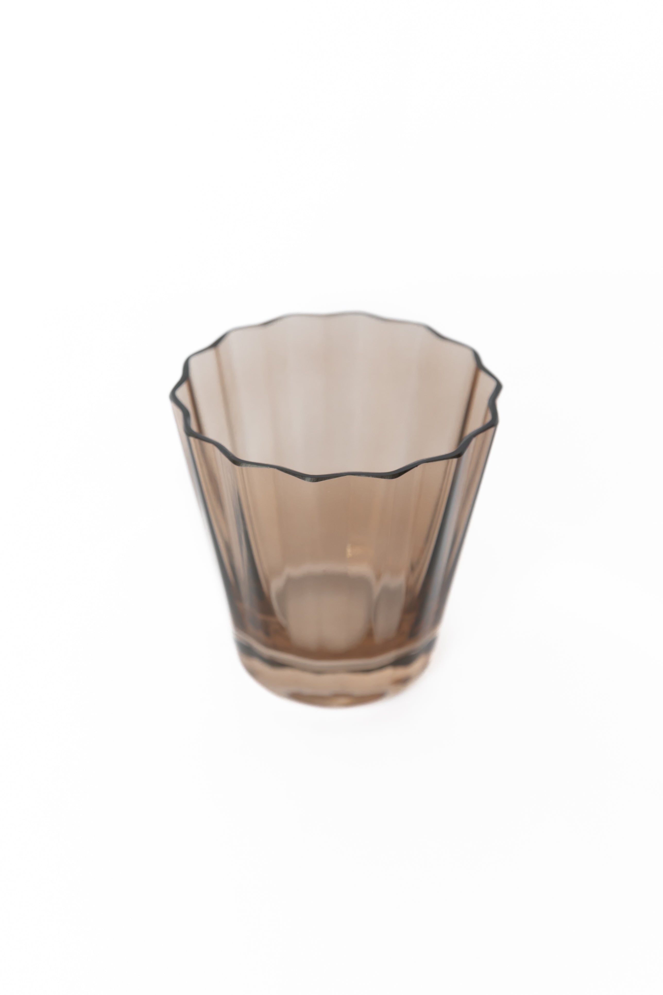 Estelle Colored Sunday Lowball Glasses - Set of 6 in Mocha Mousse (Amber Smoke) | Elegant Cocktail & Whiskey Drinking Glasses for Home Bar, Dinner Parties & Entertaining