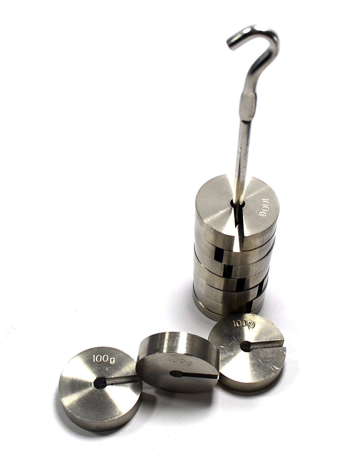 FZN Slotted Weight Set - 20gm × 10 (200gm Total) - Iron Chrome Plated for Precision Measurement | Perfect for Science Labs, Gym Equipment Calibration & Educational Experiments