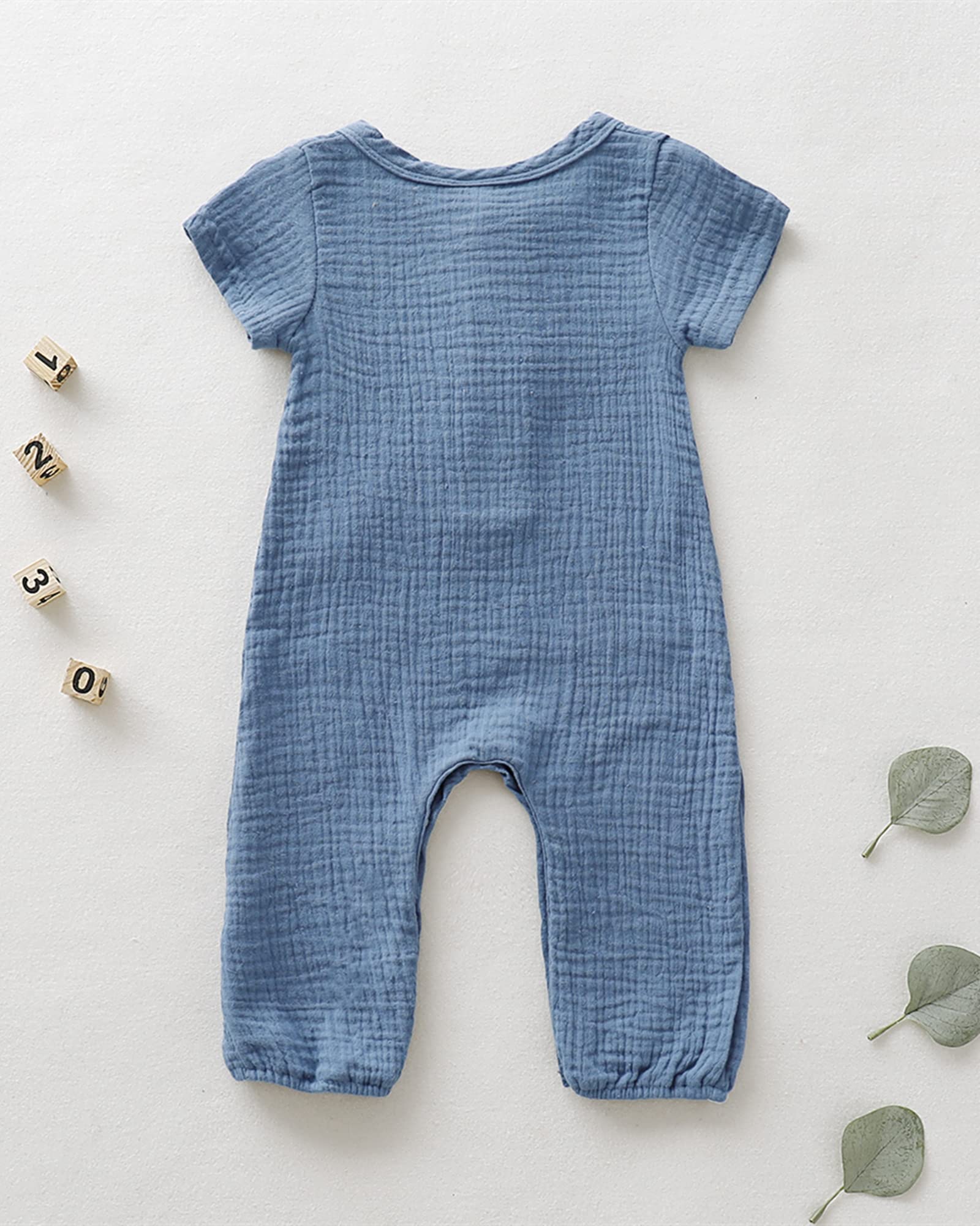 Adorable Newborn Baby Girl Summer Outfits - Soft Short Sleeve Romper Jumpsuit & Bodysuit Set | Perfect for Photoshoots, Playdates & Special Occasions