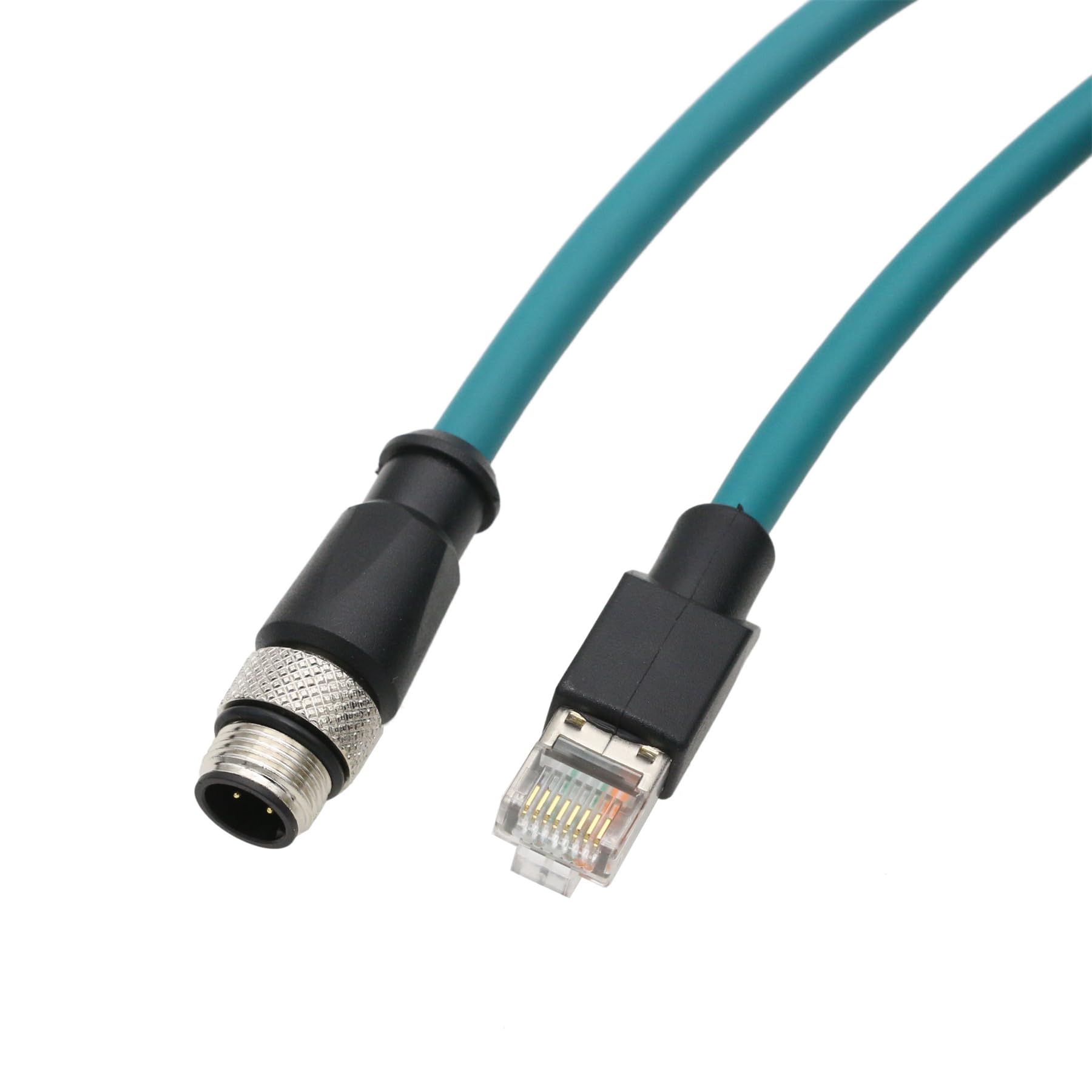 **M12 4 Pin D-Coded to RJ45 CAT5e Ethernet Cable - 20m for Datalogic Scanners (Matrix 120, 210N, 300N, 410N, 450, DS2100N, DS2400N, DS5110) & Vision Systems, Profinet Network, Power Sensors, Industrial Cameras - Durable & High-Speed Connectivity**    *(Perfect for factory automation, industrial networking, barcode scanning, and machine vision applications.)*