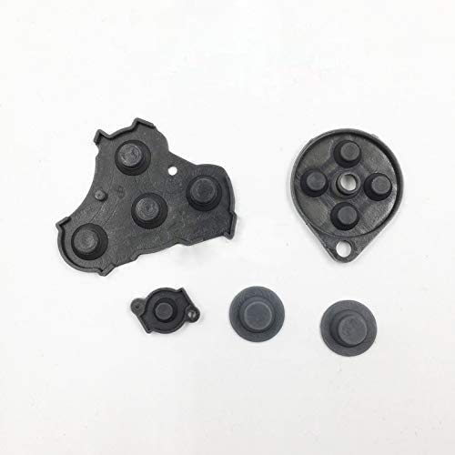 2 Pack Silicone Conductive Rubber Pads Keypad Buttons with Adhesive - Replacement Parts for Nintendo GameCube NGC Controller - Fix Sticky or Unresponsive Buttons for Gaming Enthusiasts