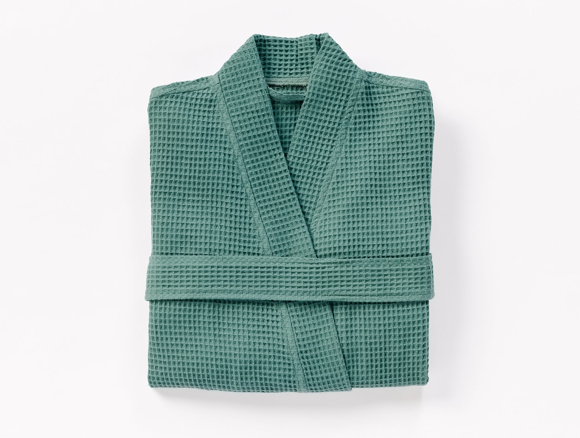 Premium Unisex Organic Cotton Waffle Weave Bathrobe - Soft & Absorbent for Spa, Hotel, and Home Relaxation