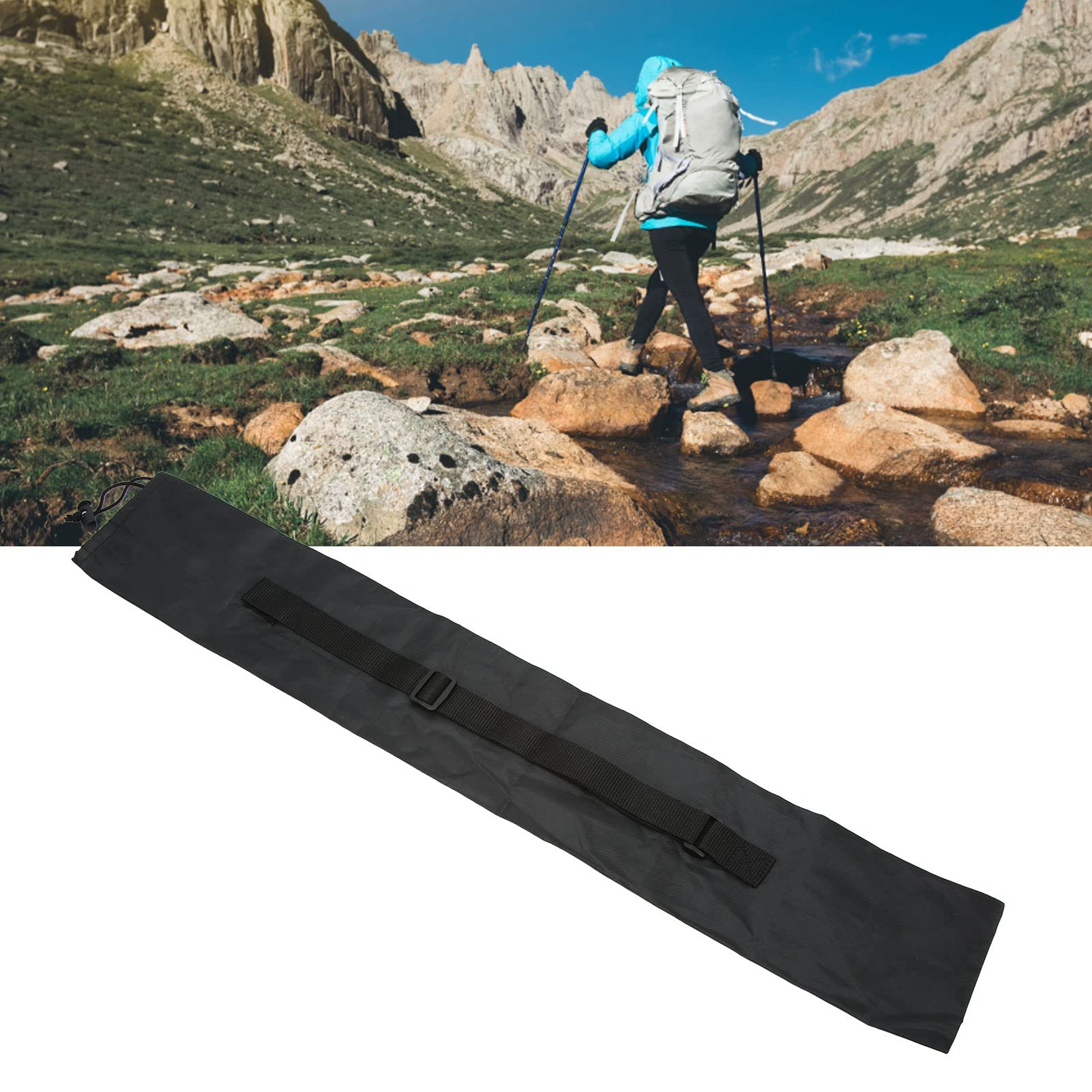 Alomejor Hiking Pole Carrying Bag - Portable Trekking Pole Storage Pouch for Walking Sticks & Hiking Poles - Perfect for Outdoor Adventures, Camping & Mountain Climbing