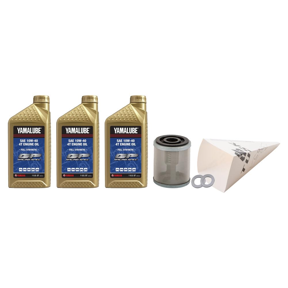 Yamalube Hi-Performance Synthetic 10W-40 4-Stroke Oil Change Kit for Yamaha Big Bear 2x4 350 (1996-1999) - Complete Engine Protection for ATV Trail Riding & Off-Road Adventures