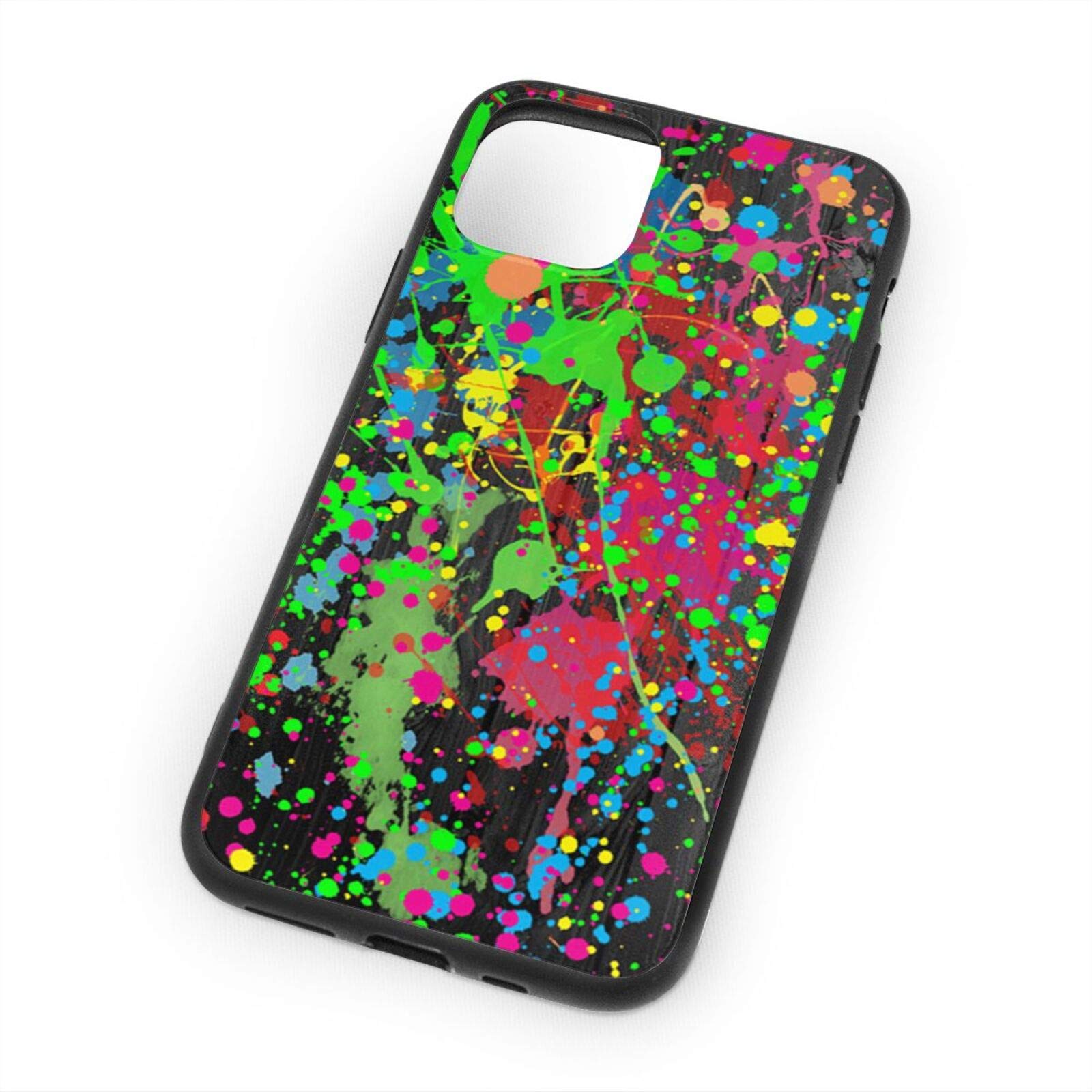 Shockproof iPhone 11 Pro Max Case with Paint Splatter Design - Durable TPU Protective Cover for Everyday Use, Travel & Outdoor Activities
