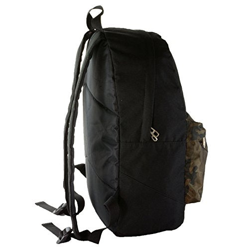 Alpine Swiss Midterm Backpack for School & College - Durable Bookbag with 1 Year Warranty - Black Camo Design - Perfect for Students, Travel & Outdoor Adventures
