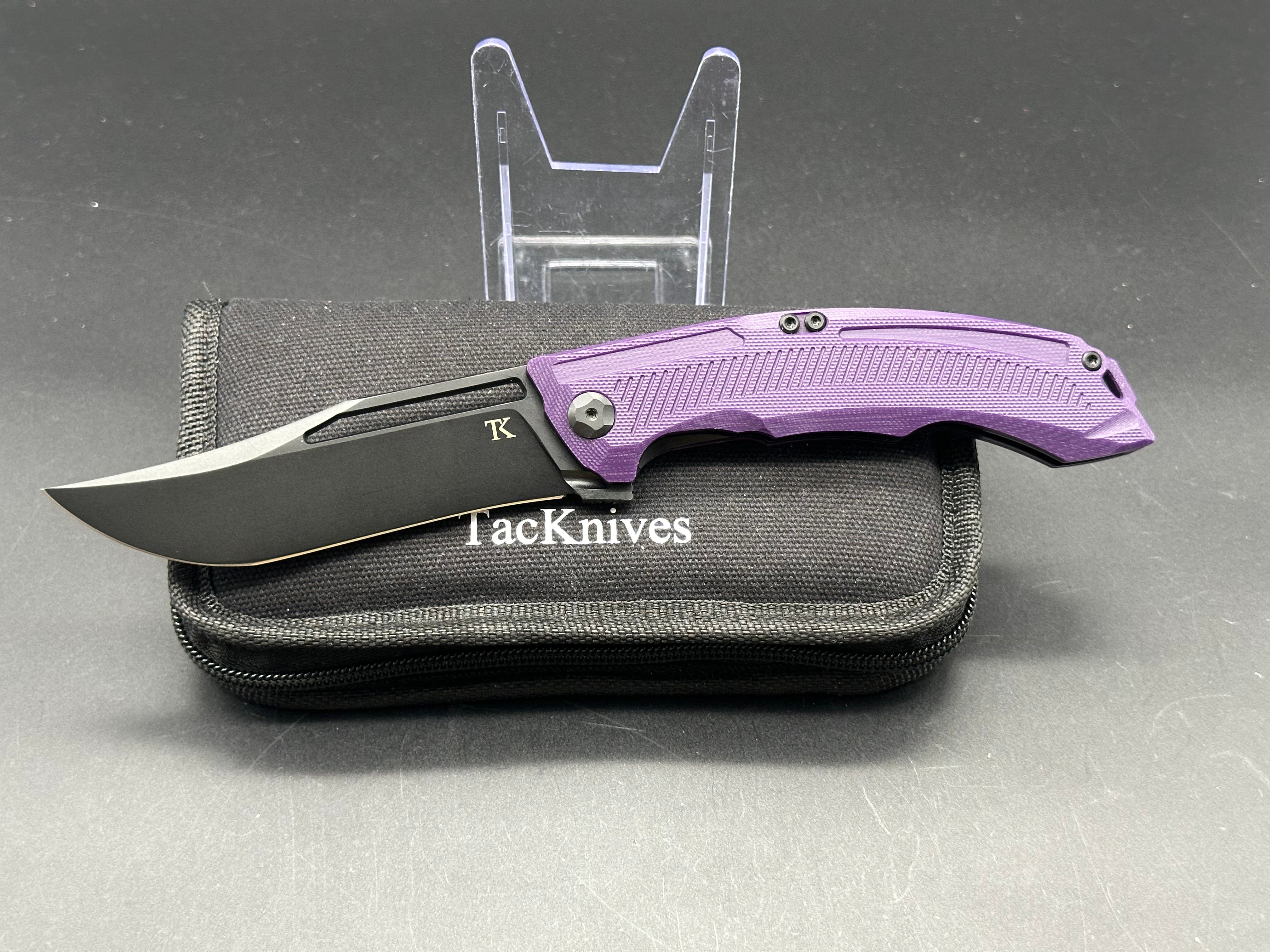 TacKnives G10 Chameleons Series Folding Pocket Knife - Servo P Lock EDC Knife for Camping, Hiking, Survival & Outdoor Activities