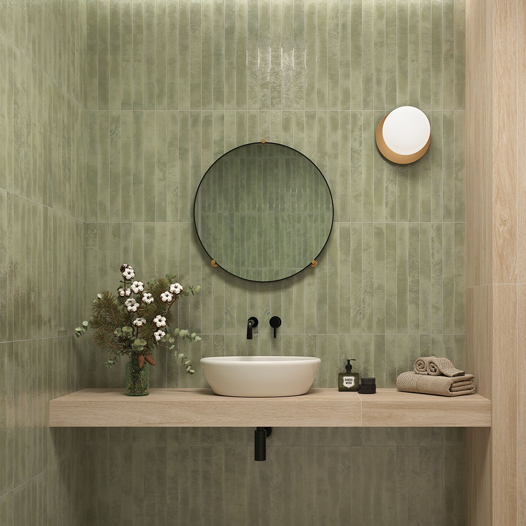 Makalu Zellige Porcelain Wall Tile - Spanish Chroma Handmade Glossy Finish for Kitchen Backsplash, Bathroom & Living Room Decor