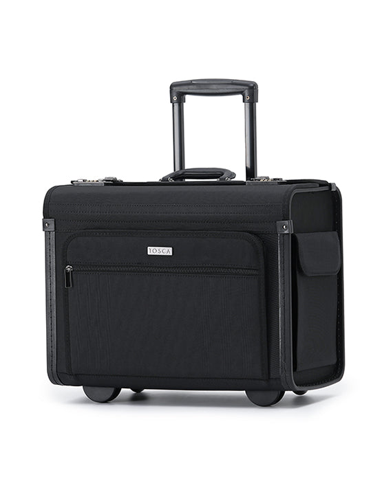 Tosca TCA2601 Black Soft-Sided Pilot Case - Durable & Lightweight Air Travel Bag for Pilots & Flight Crews - Perfect for Business Trips & Professional Use