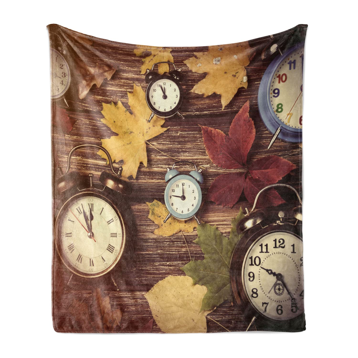 Ambesonne Autumn Flannel Fleece Throw Blanket - 50