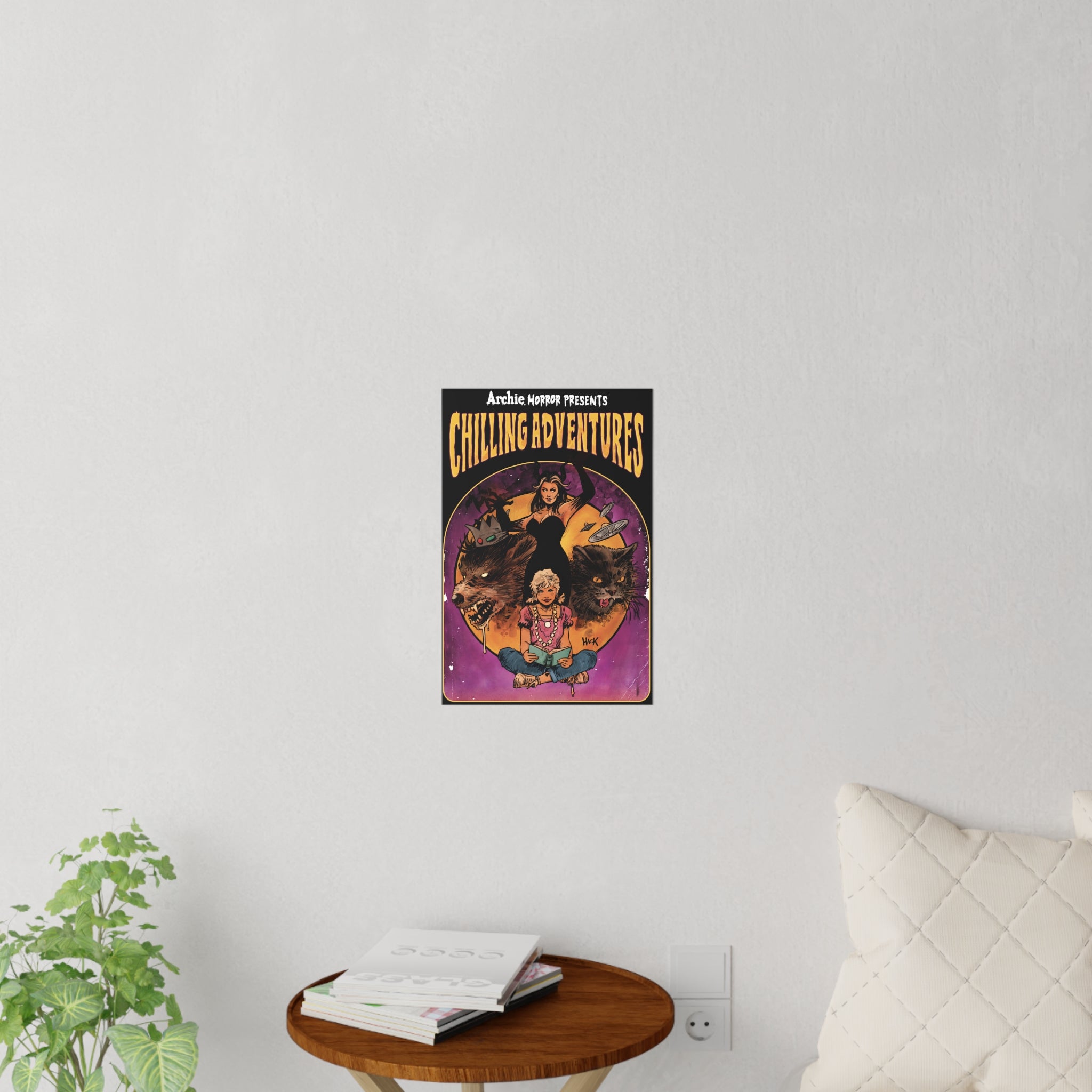 Archie Horror Presents Chilling Adventures Wall Decals - Jinx & Madam Satan Horror Decor for Bedroom, Living Room, Halloween Party