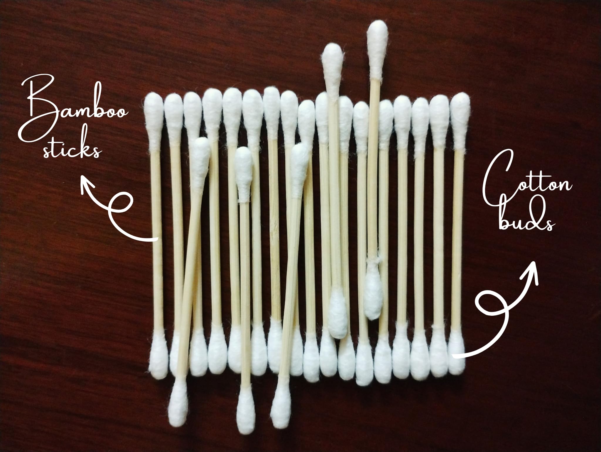 Eco-Friendly Bamboo Cotton Swabs - 240 Pack Organic Dual-Tipped Wooden Cotton Buds for Ear Cleaning & Makeup | Biodegradable, Recyclable, Sustainable | Perfect for Travel, Home, Salon & Personal Care