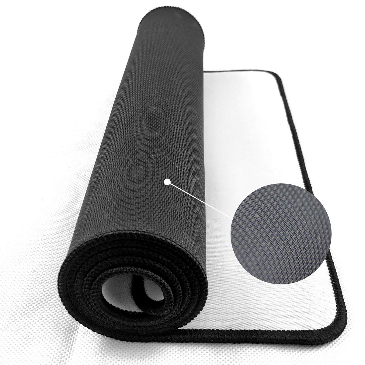 Qisan XXL Gaming Mouse Pad - 31.5x11.8 Inch Non-Slip Rubber Base Computer Desk Mat for PC, Laptop, Keyboard - Ultra Thin 0.15