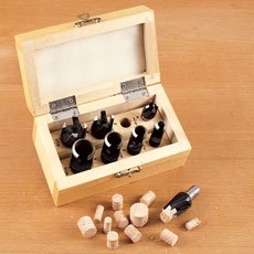 WOODRIVER 8-Piece Deluxe Plug Cutting Kit - Professional Woodworking Tool Set for Cabinet Making, Furniture Repair & DIY Projects - Perfect for Woodworkers and Carpenters