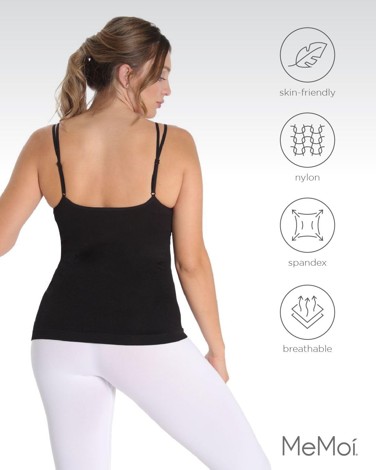 SlimMe Women's Shaping Sport Cami Tank Top - Breathable Comfortable Compression Camisole for Workout & Yoga (Sizes S-XL) | Perfect for Gym, Running & Everyday Wear