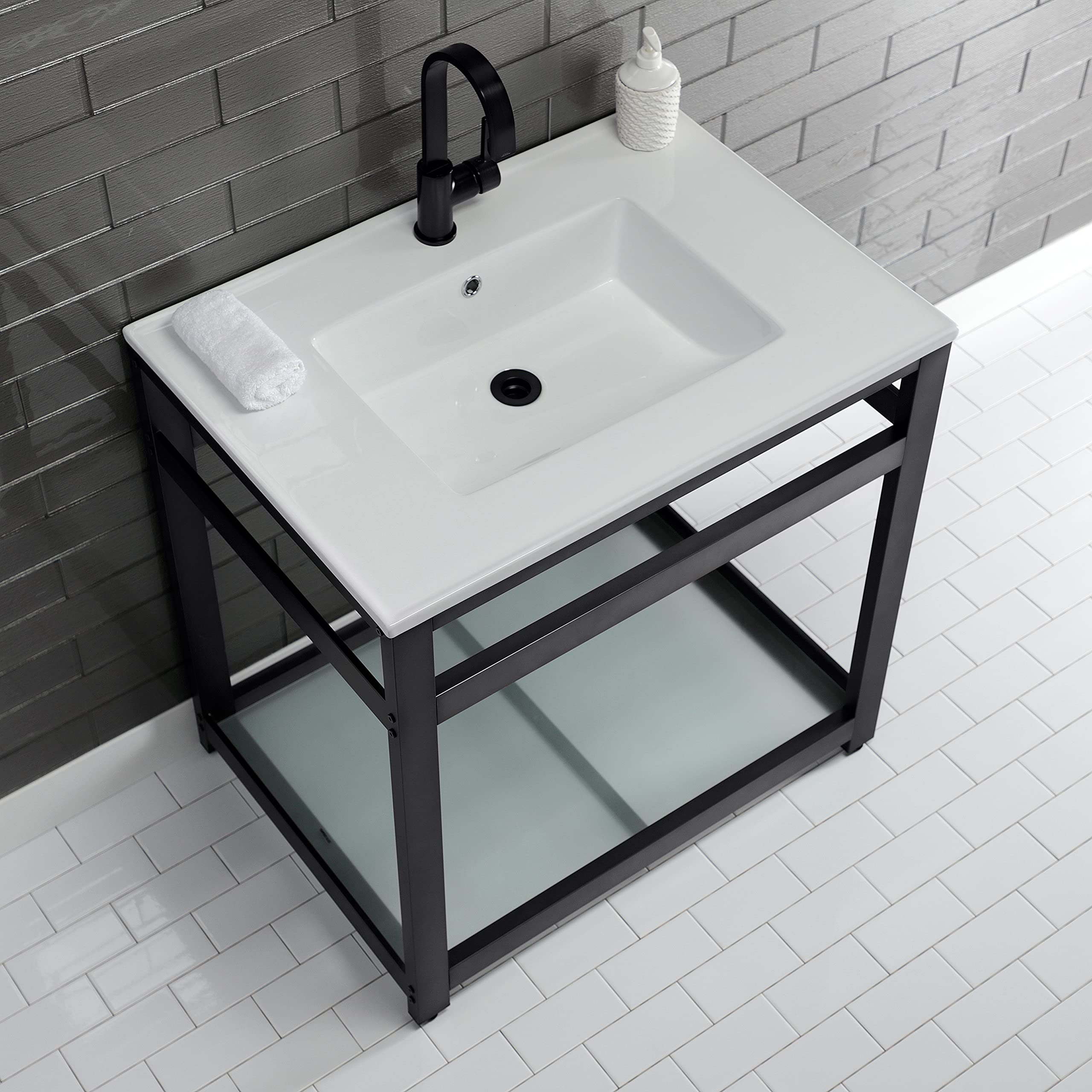 Kingston Brass LBT312271 Continental White Vanity Sink Top - Perfect for Bathroom Remodeling & Modern Home Decor