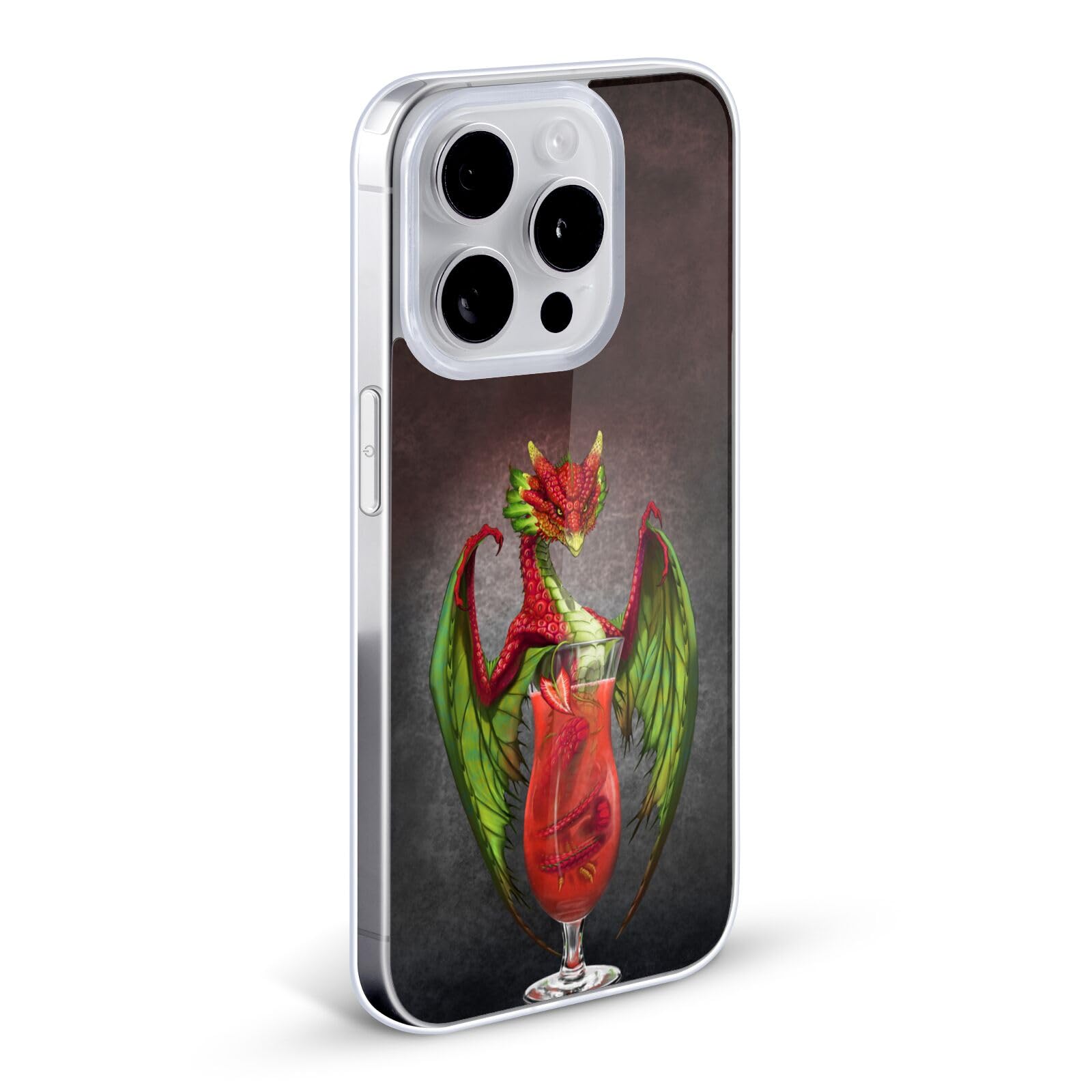 Official Stanley Morrison Strawberry Daquiri Dragons Soft Gel Case for Apple iPhone 13 - Cute Protective Phone Cover for Women, Girls, Teens - Perfect for Everyday Use, School, Work & Travel