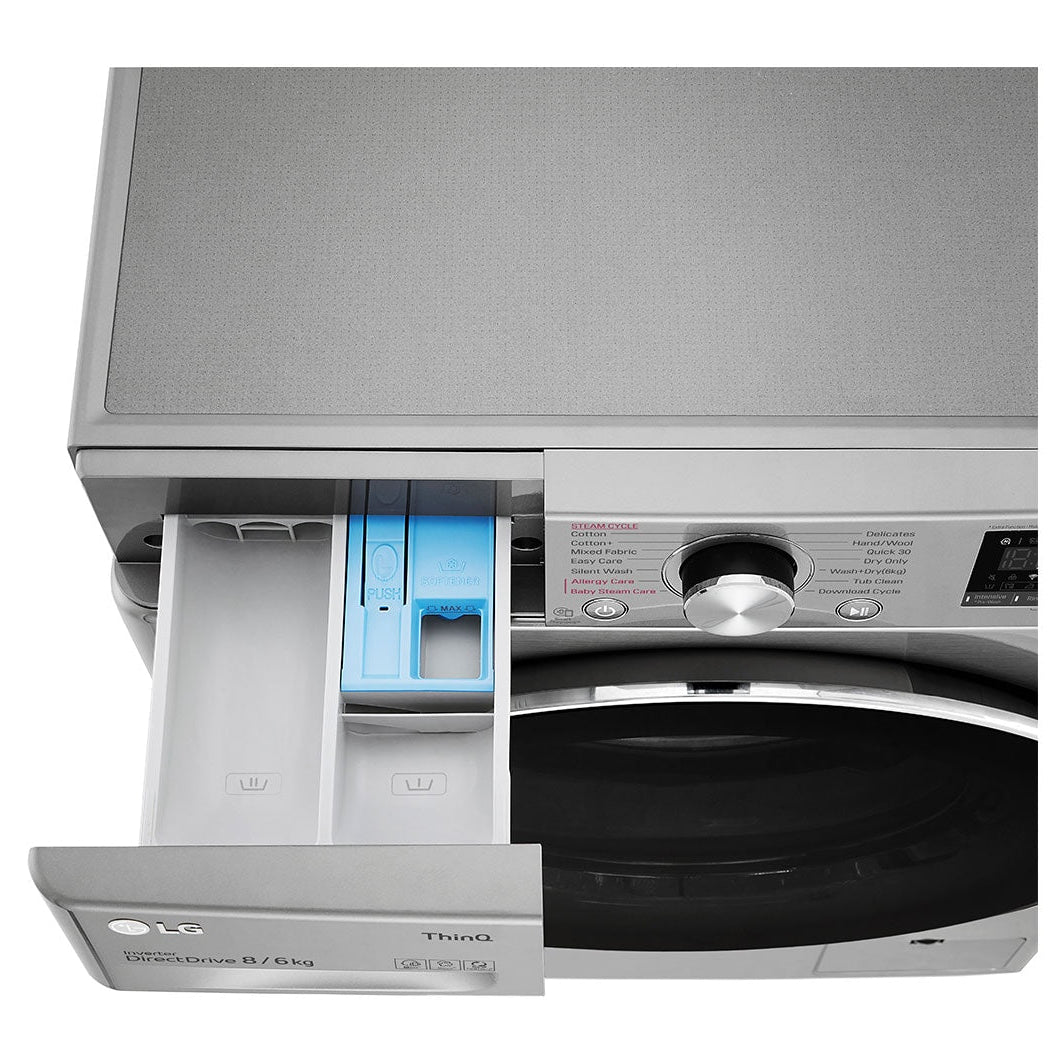 FV1408H4V 8KG/6KG AI Smart Direct Drive Washer Dryer Combo - Perfect for Apartments & Small Laundry Rooms