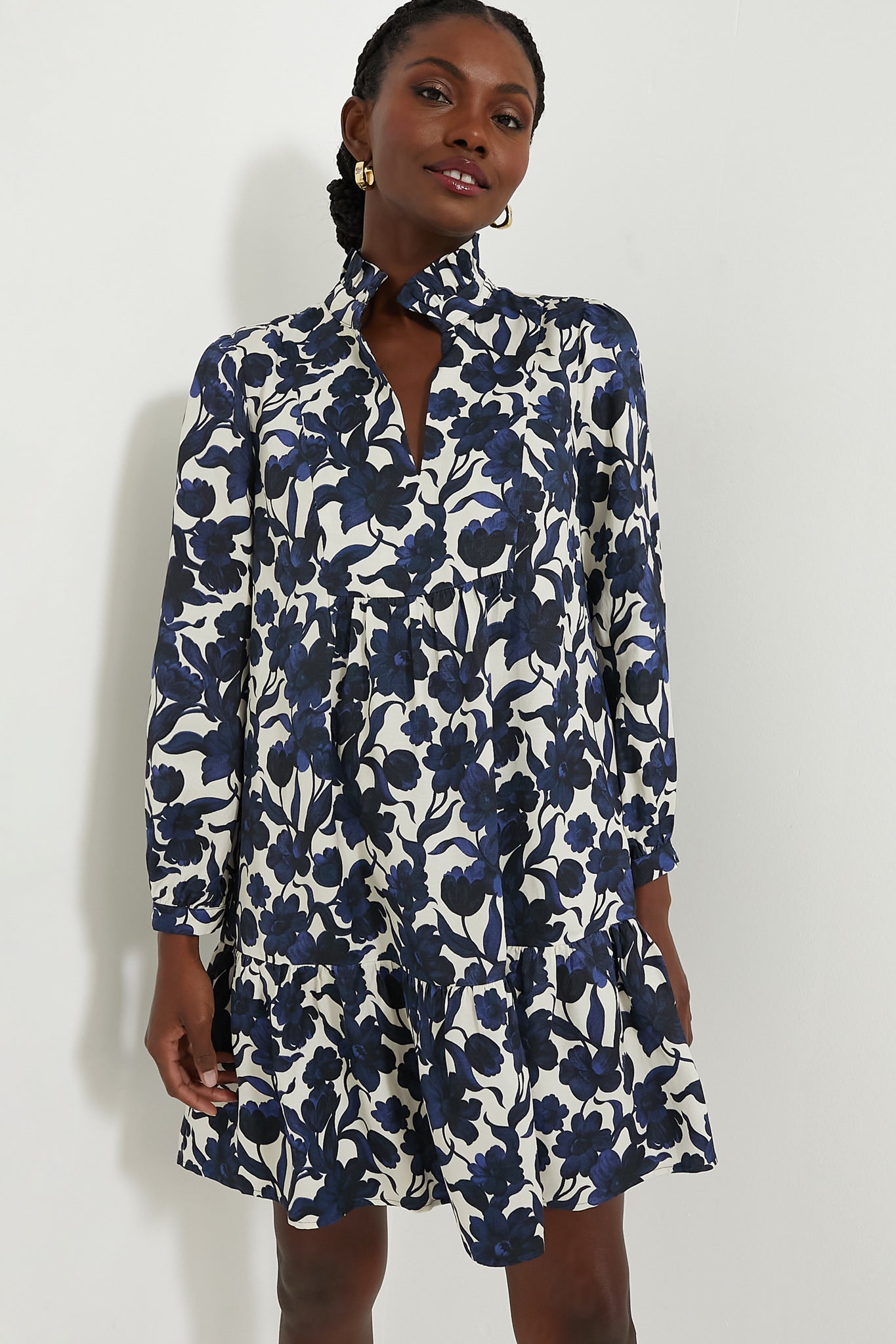 Blue Poppy Palmerston Floral Print Summer Dress for Women - Perfect for Beach Vacations, Garden Parties & Casual Outings