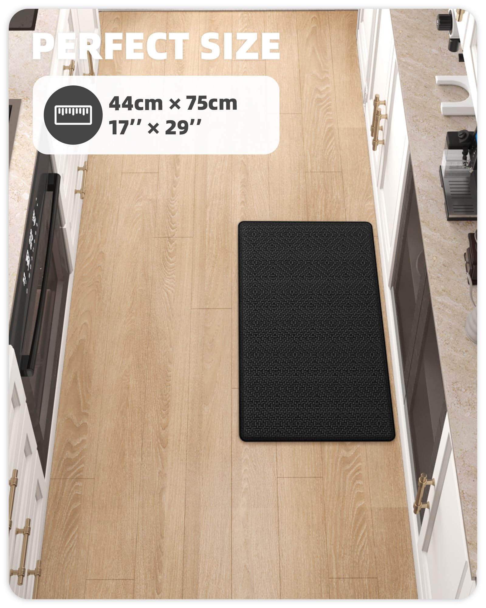 Anti-Fatigue Kitchen Mat with Non-Slip Cushioning - 17