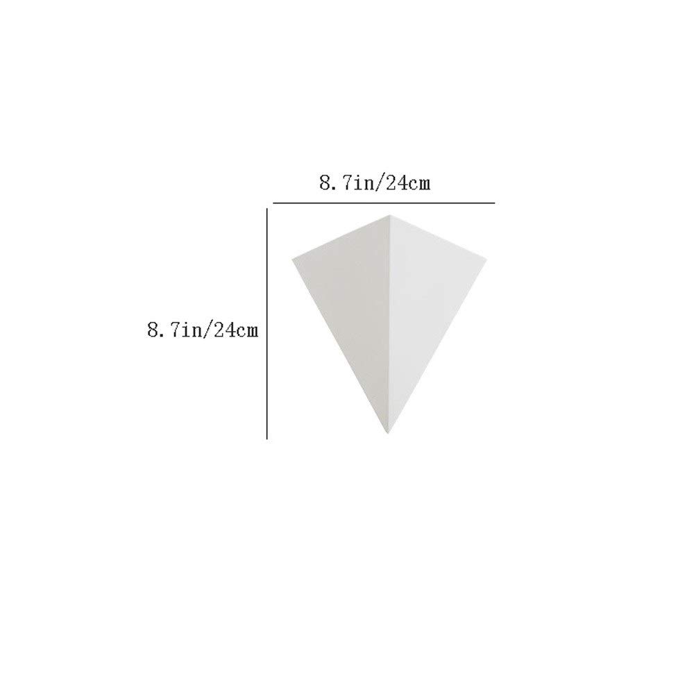 Modern Nordic Triangle LED Wall Sconce - Creative Metal & Acrylic Divergent Lighting for Living Room, Bedroom, Stairs, Corridor - Warm White 6000K Wall Wash Light - Perfect for Home Decor, Hotel Ambience, and Cozy Bedside Reading