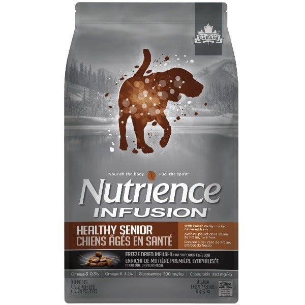 Nutrience Infusion Healthy Senior Chicken Recipe Dry Dog Food for Older Dogs - 10kg (22 lbs) | High Protein, Grain-Free Kibble for Senior Canine Health | Perfect for Aging Dogs with Joint & Digestive Support