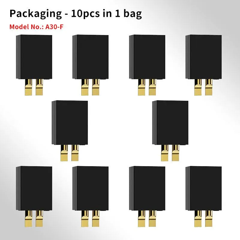 GNB A30 Male & Female Connector for FPV Whoop Drones & LiPo Batteries - 10 Pack - Perfect for DIY Drone Builds, RC Models & FPV Racing Accessories