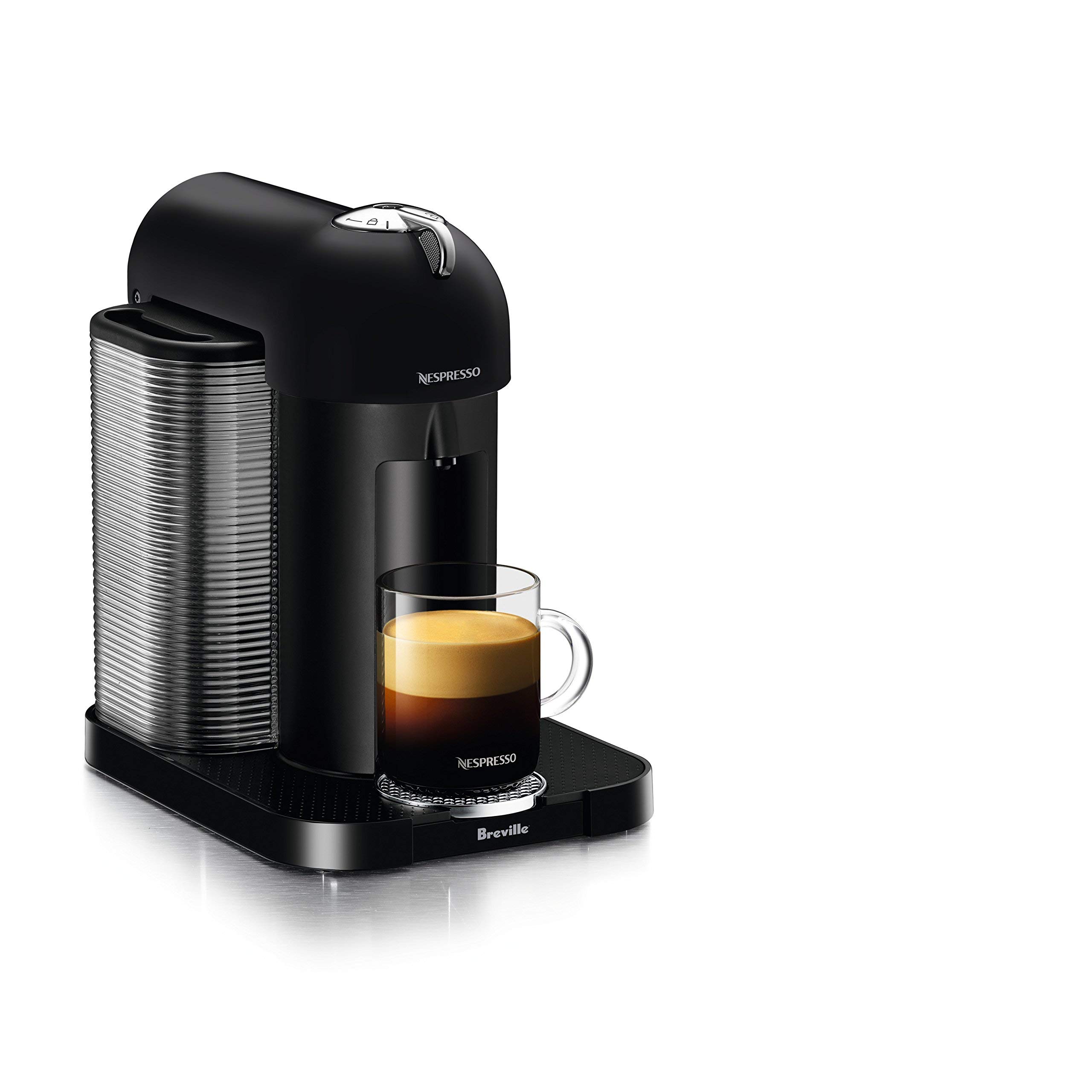 Breville Nespresso Vertuo Coffee & Espresso Machine - Matte Black (Renewed) | Single-Serve Pod Brewer for Home & Office | Perfect for Espresso, Coffee & Latte Lovers