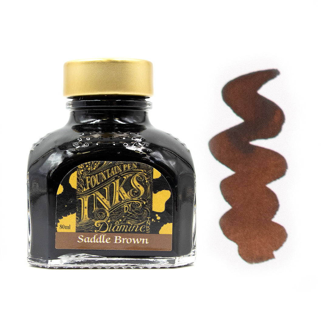 Premium Diamine Ink Bottle 80ml - Vibrant Fountain Pen Ink for Calligraphy, Journaling & Artistic Writing - Smooth Flow & Rich Colors