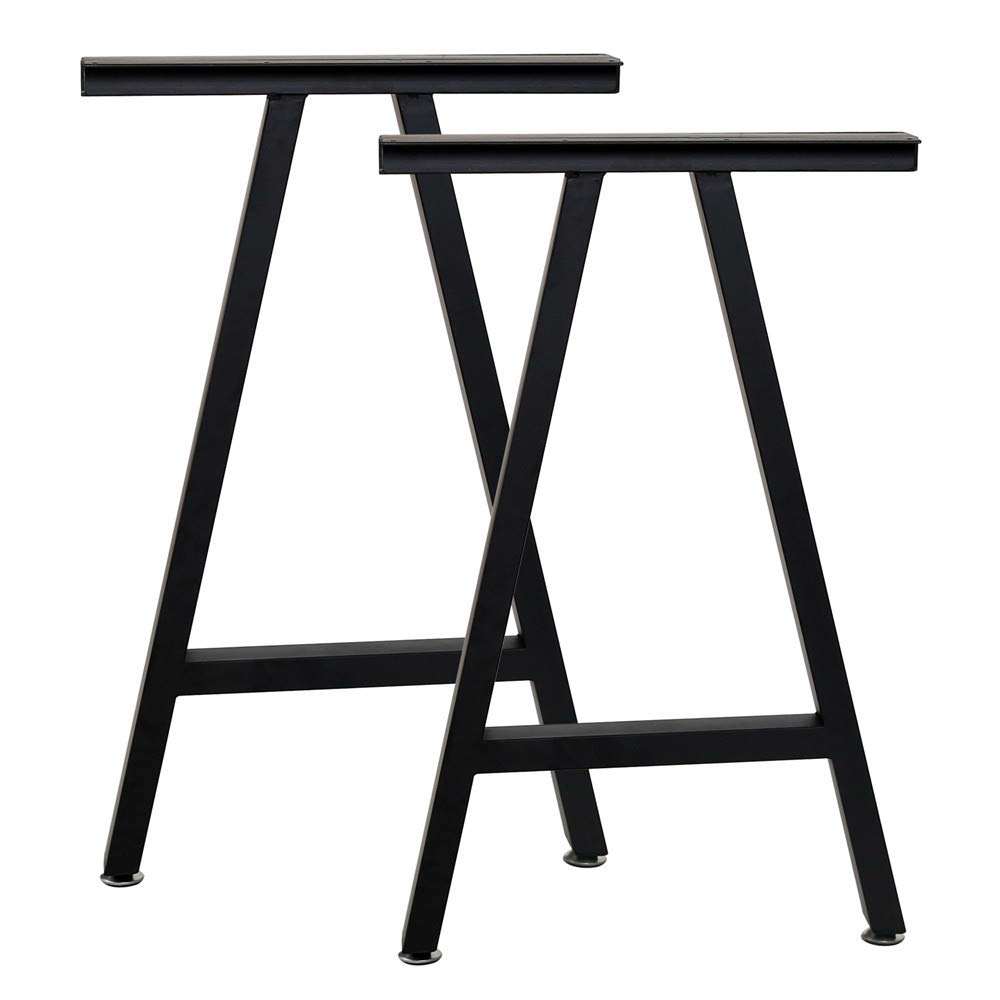 Heavy Duty Black Metal Table Legs Set of 2 - 28