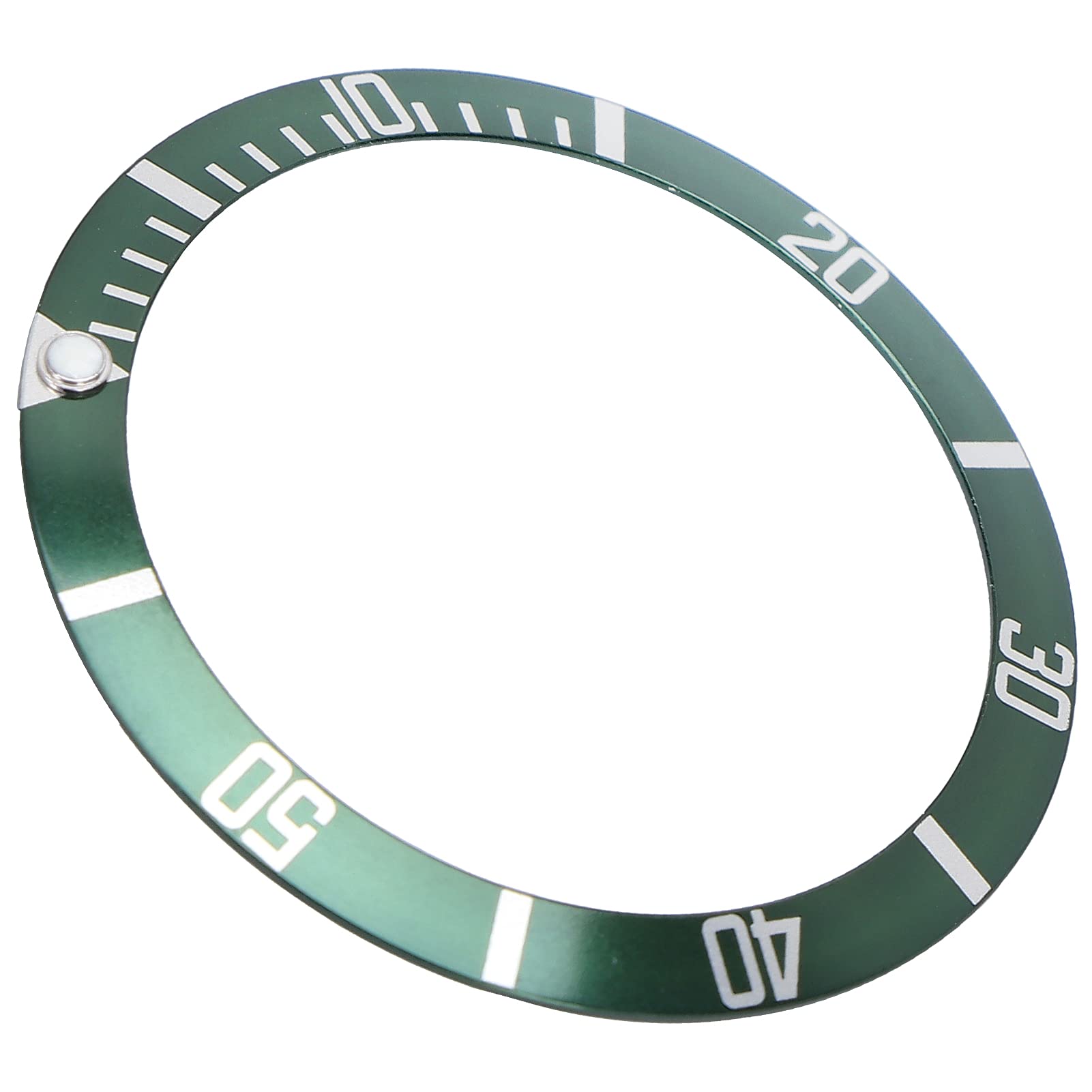 Premium Aluminum Watch Bezel Insert Ring Replacement - Green - Compatible with Various Watch Models for DIY Repair & Customization | Perfect for Watch Enthusiasts & Professional Repair Services
