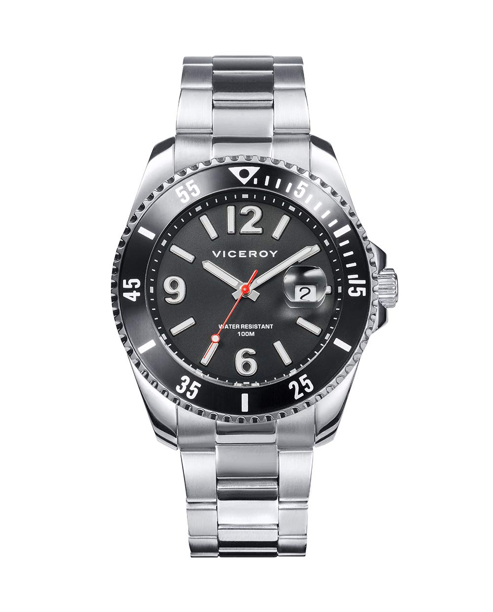 Viceroy Heat Watch 401221-55 Men's Stainless Steel Chronograph Wristwatch - Perfect for Business, Casual & Outdoor Activities