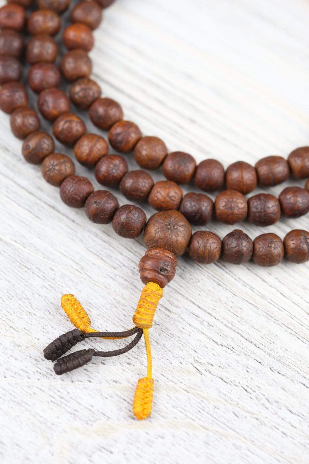 Authentic Antique Bodhi Seed Mala Prayer Beads - Handcrafted Buddhist Meditation Necklace for Yoga, Mindfulness & Spiritual Healing