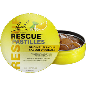 Bach Rescue Pastilles Original Flavor (Orange) - 35 Lozenges for Stress Relief & Calming - Perfect for Travel, Work, and Daily Anxiety Management