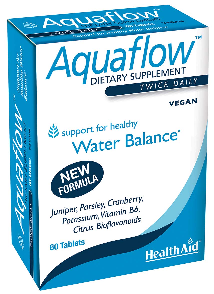 Aquaflow Vegan Capsules - Support Healthy Water Balance, Reduce Water Retention Symptoms, 60ct - Ideal for Active Lifestyles & Travel